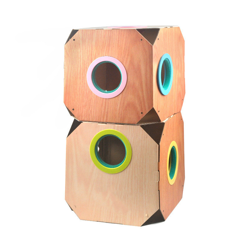 DIY Multipurpose Cat Hiding Box Toys with Cardboard Hair Removal - Image 7