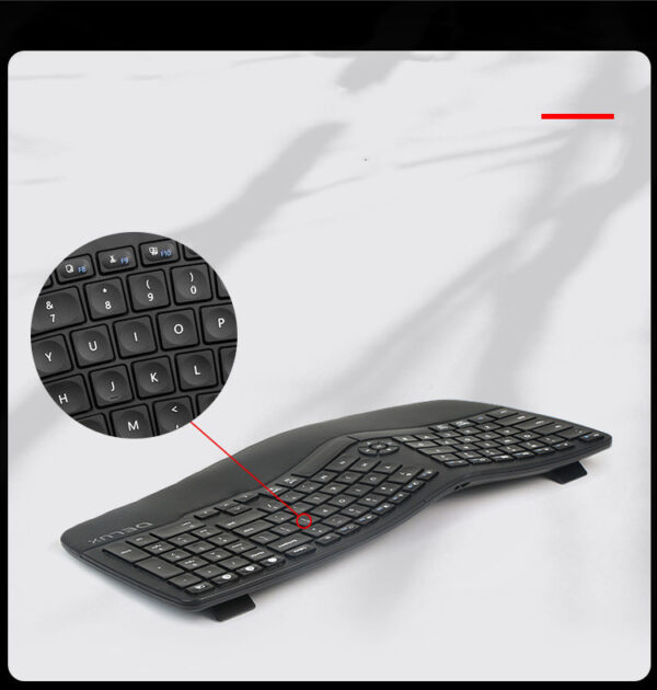 Colorful Gm902 Wireless Bluetooth Ergonomic Mute Scissor Foot Laptop Rechargeable 104 Keyboard - Image 8