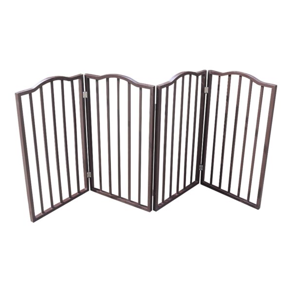 Pet Gate,Dog Gate For Doorways,Stairs Or House,standing, Folding,Arc Wooden - Image 4