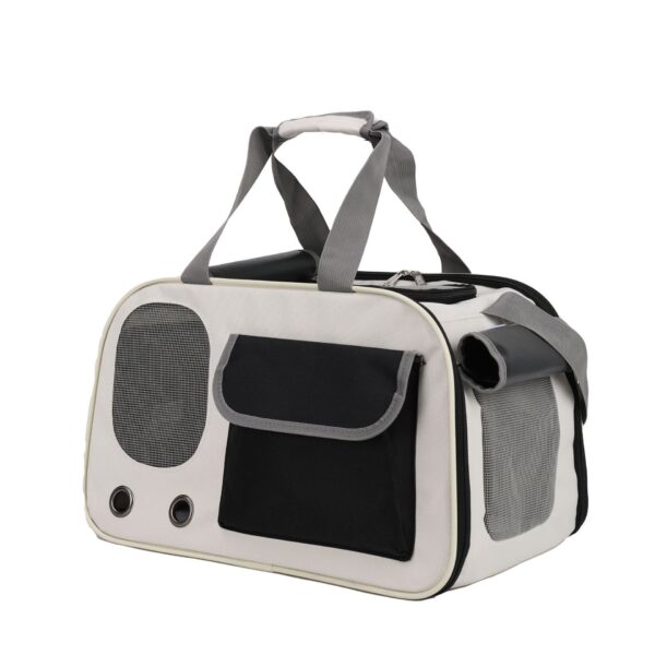 Cat Bag Portable Portable Crossbody Shoulder Pet Travel Breathable Large Capacity Cat Diaper Bag - Image 7