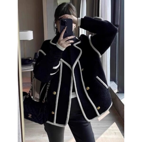 Loose Classic Style Retro Fleece Top Fashion - Image 5