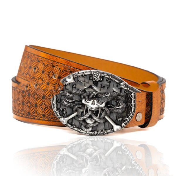 Zinc Alloy Personality Trend Buckle Retro Belt - Image 8