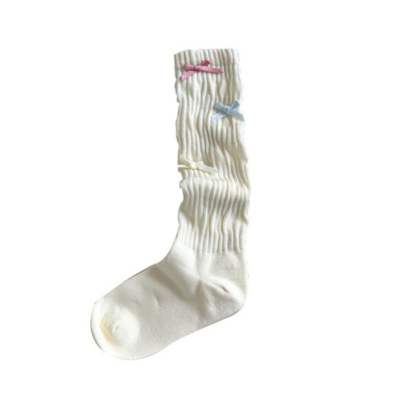 Dopamine No Pilling New Bow Tube Socks Women - Image 2