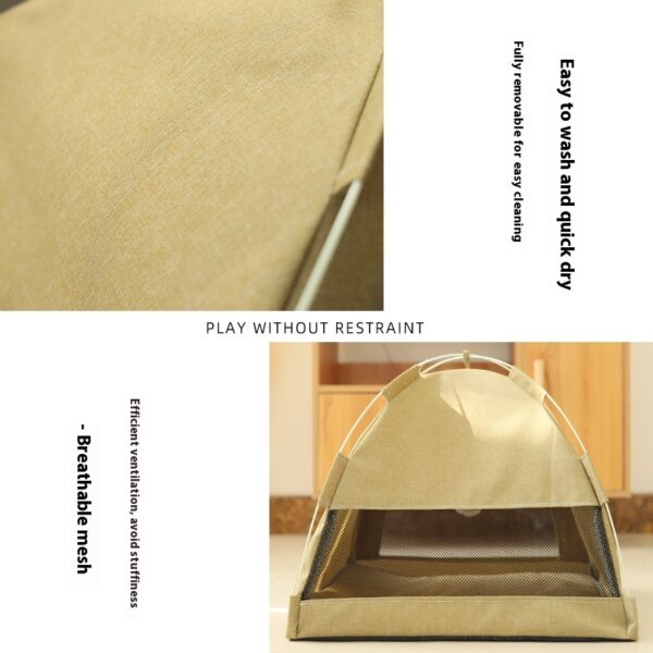 Cathouse Doghouse Breathable Tent Nest Indoor Outdoor Universal Pet Room - Image 2