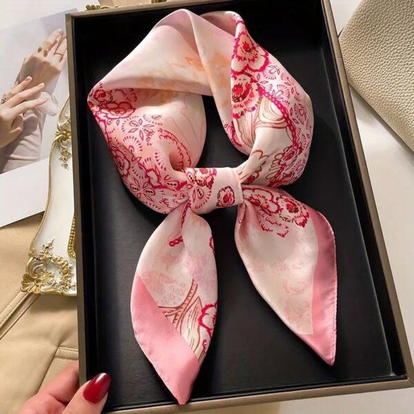 70 Silk Scarf Square Scarf High Sense Korean Style Fashion All-matching - Image 8