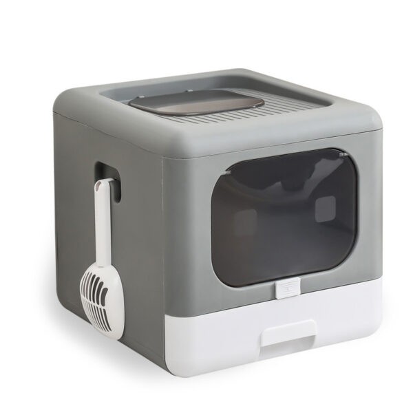 Fully Enclosed Double-door Extra-large Drawer Cat Litter Basin - Image 3