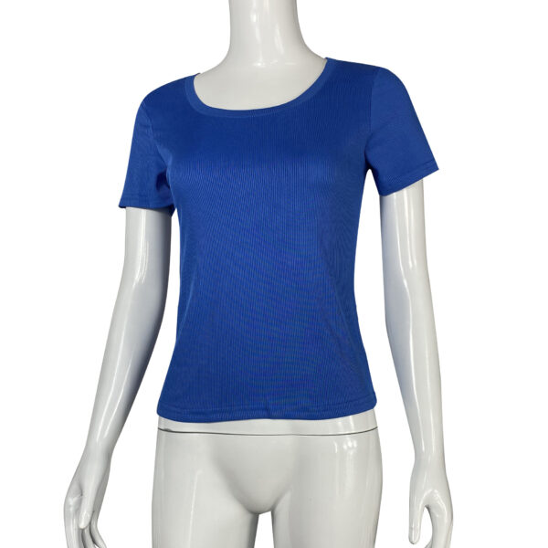 Thread Sunken Stripe Sexy Slim Long Short Sleeve - Image 5