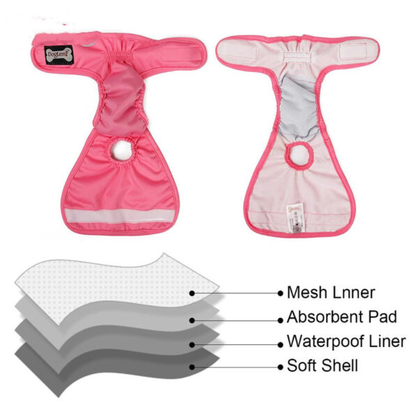Breathable polyester bitch physiological pants - Image 5