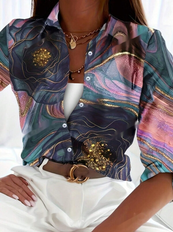 Women's Spring Summer Long Sleeve Casual Shirt