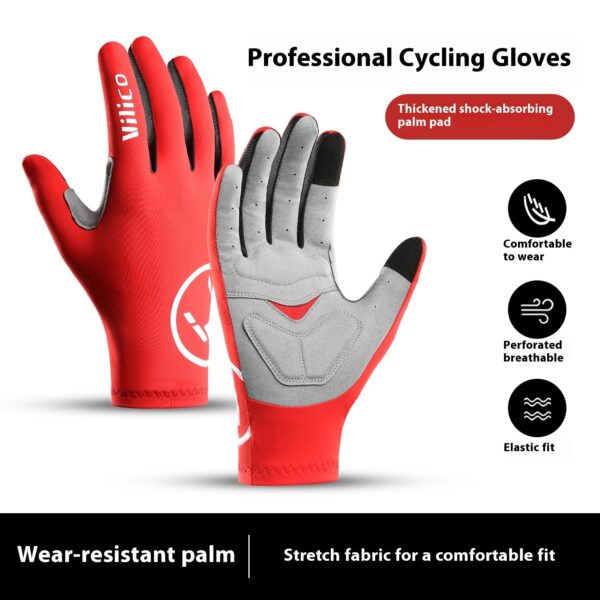 Spring And Summer Outdoor Mountain Bike Riding Gloves Thin Shock Absorption - Image 7