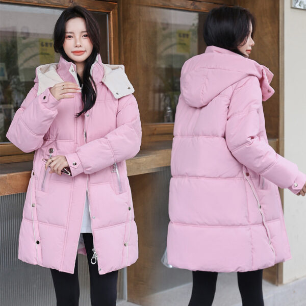 Winter Loose Down Cotton-padded Coat Women's Coat Mid-length Thickened - Image 6