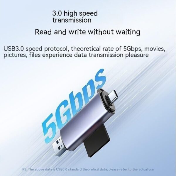 Multi-function In One Large Sd Memory Card Conversion Tf  Type-c Computer Card Reader - Image 2