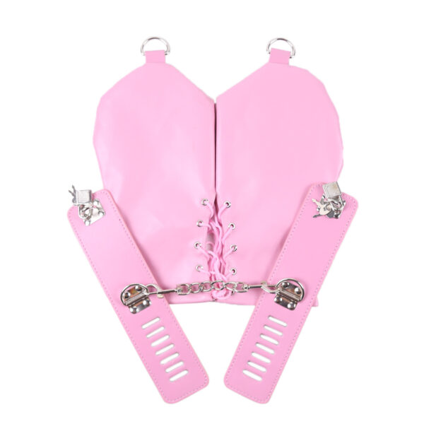 Creative Solid Color Casual PU Gloves Suit - Image 7