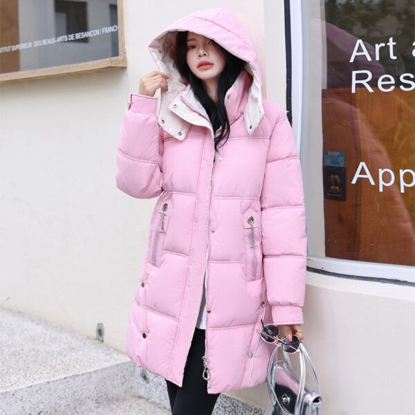 Winter Loose Down Cotton-padded Coat Women's Coat Mid-length Thickened - Image 4