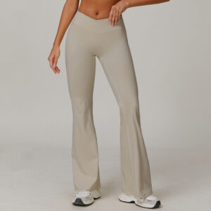 High Waist Running Sports And Leisure Skinny Versatile Bell-bottom Pants Women