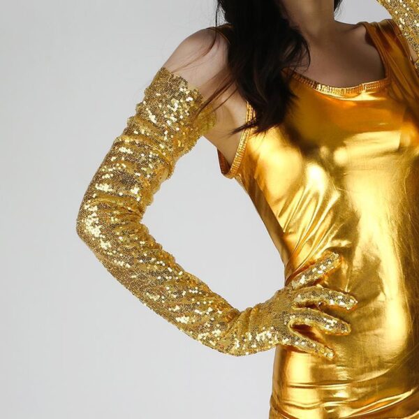 Sequined Sleeve Cover Lace Mesh Specialty - Image 2