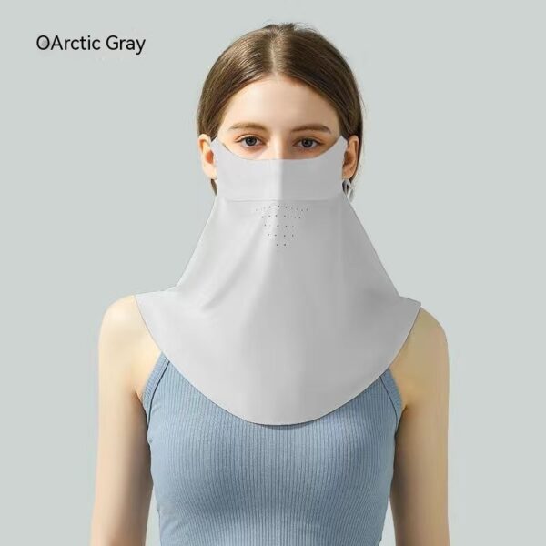 Facekini Full Face Sunscreen Mask Breathable Thin Ice Silk - Image 5
