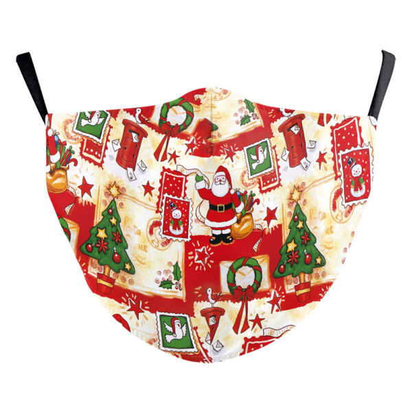 Christmas Single Corner Print Double Layer Dust Mask - Image 6