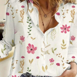 Women's Spring Summer Long Sleeve Casual Shirt