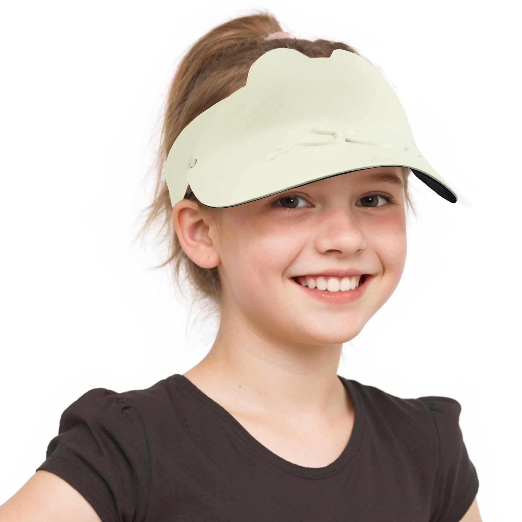 Sukeen Kids Sun Visor Hats For Girls Boys Lightweight Sport Hat Sun Hat Seamless Running Hats For Outdoor Activities - Image 3