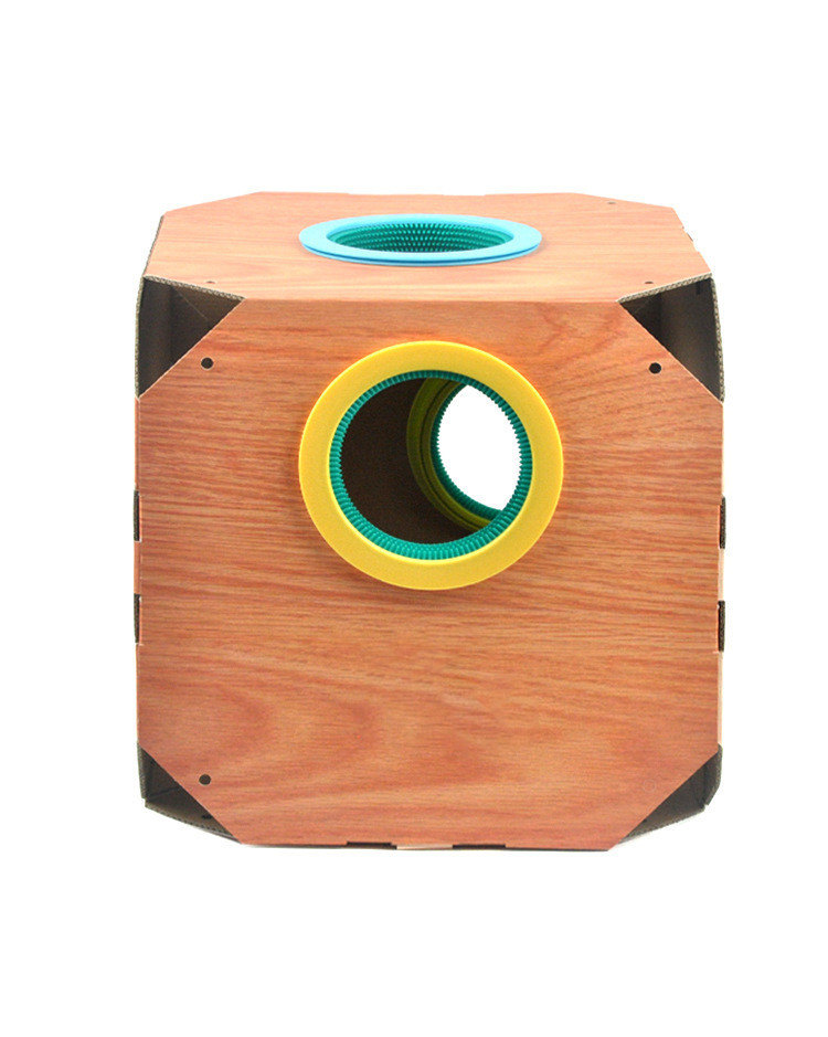 DIY Multipurpose Cat Hiding Box Toys with Cardboard Hair Removal - Image 6