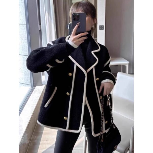 Loose Classic Style Retro Fleece Top Fashion - Image 2