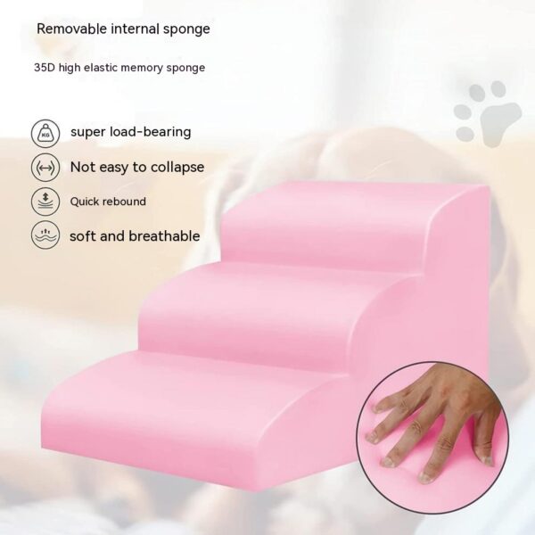 Pet Step Dog Ladder Bed Non-slip Stairs Removable And Washable Kitten Small Dog Bedside Sofa Pet Supplies - Image 6