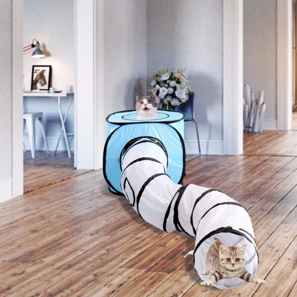 Tent S-Shaped Cat Foldable Playing Tunnel Toy - Image 5