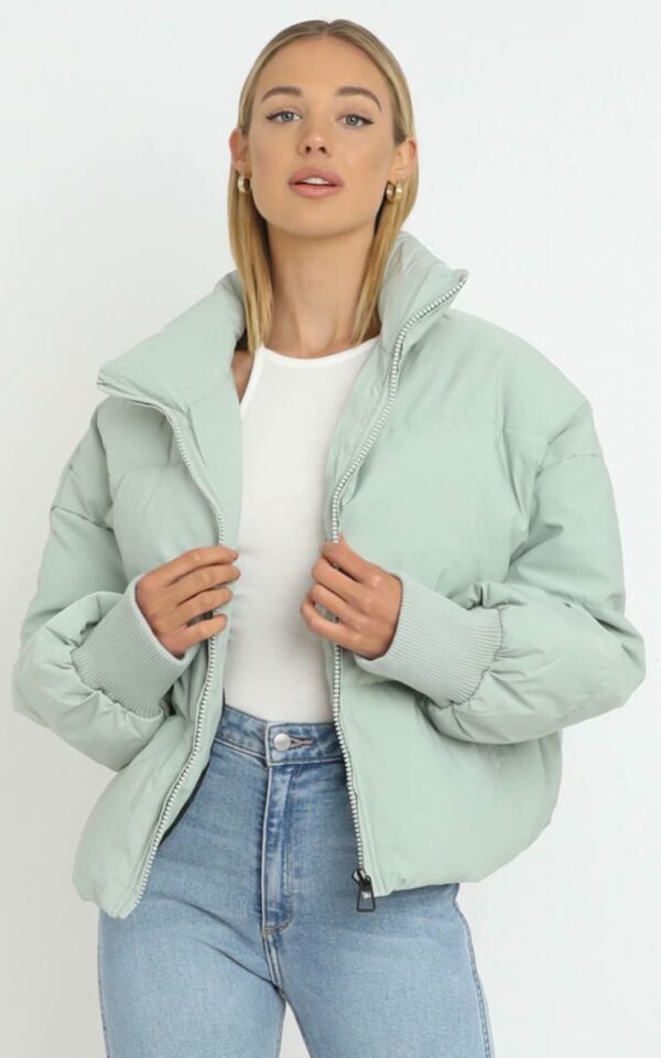 Women's Urban Leisure Versatile Stand Collar Puffer Jacket Coat - Image 10