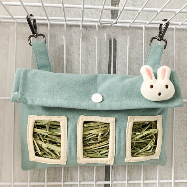 Rabbit Large Capacity Canvas Straw Bag - Image 8