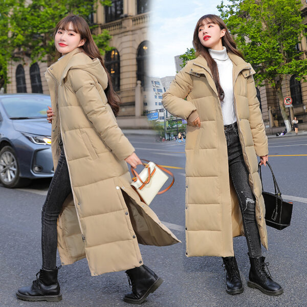 Winter Cotton Clothing Women's Extended Below The Knee - Image 2
