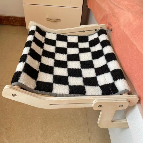 Cat Bed Hanging Bed Balcony Window Glass Wood - Image 4