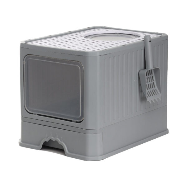 Large Double Door Drawer Foldable Cat Litter Basin - Image 3