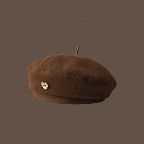Brown Beret Women's Retro Elegant Hat - Image 3