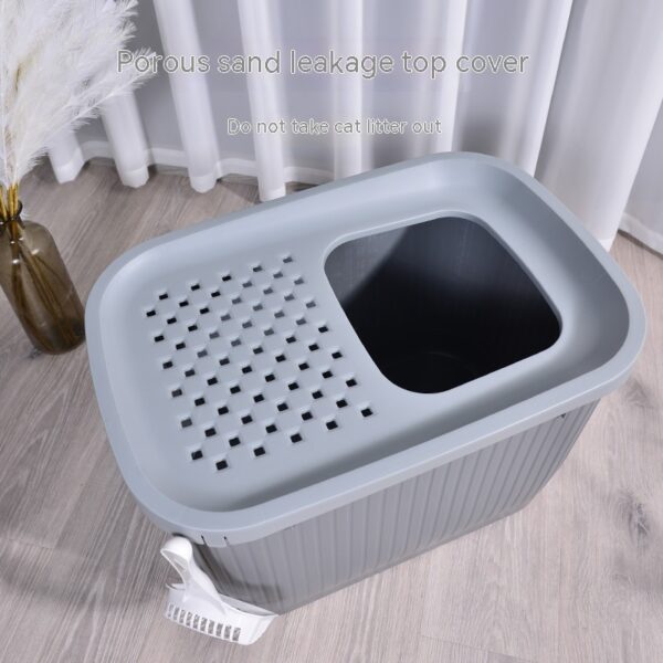 Pet Litter Box Fully Enclosed Top-in Oversized - Image 3