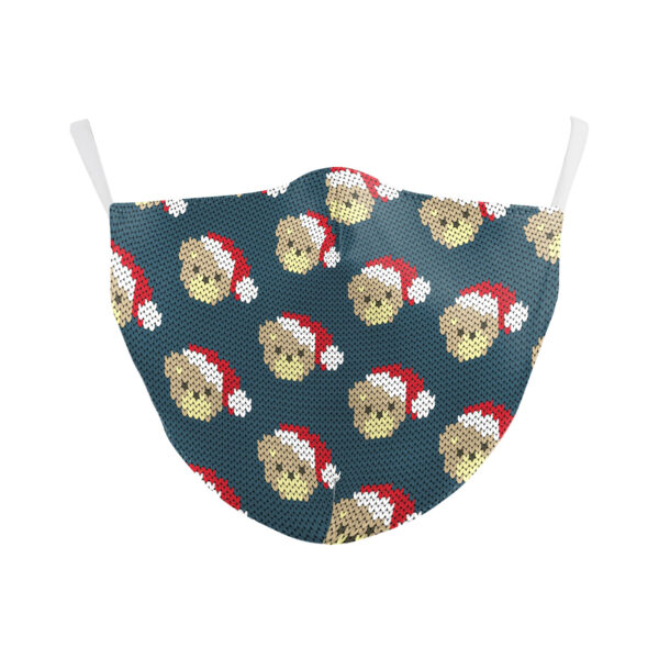 Christmas Single Corner Print Double Layer Dust Mask - Image 4