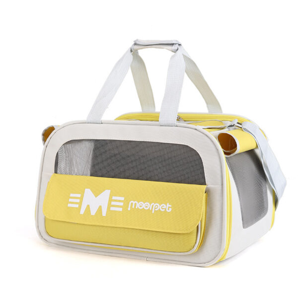 Cat Bag Portable Portable Crossbody Shoulder Pet Travel Breathable Large Capacity Cat Diaper Bag - Image 10