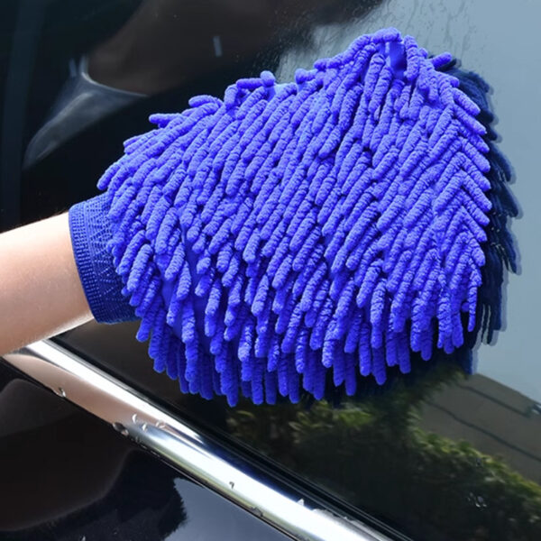 Chenille Coral Car Foaming Gloves Household Cleaning - Image 3