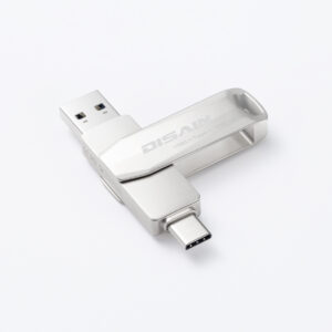 New Typec Metal Rotating USB  Drive Mobile