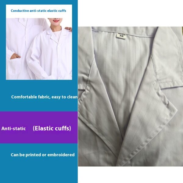 Long Sleeve Lab White Coat Men And Women - Image 4