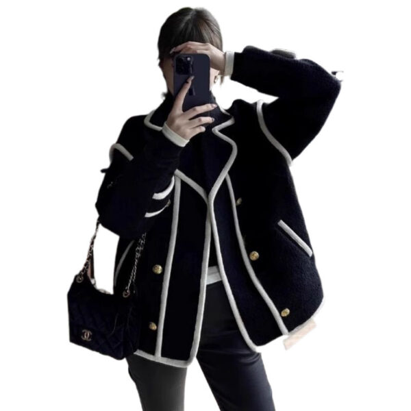 Loose Classic Style Retro Fleece Top Fashion - Image 3