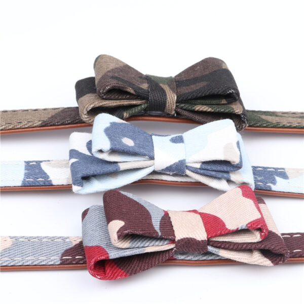 Camouflage Series Bowknot Pet Collar - Image 4