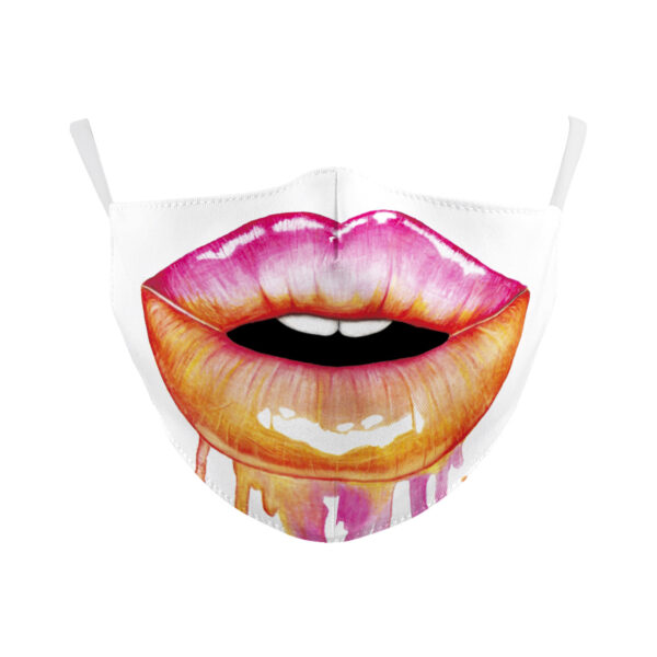 Digital Printing Halloween Skull Pumpkin Creative Design Double-layer Dustproof Mask - Image 3