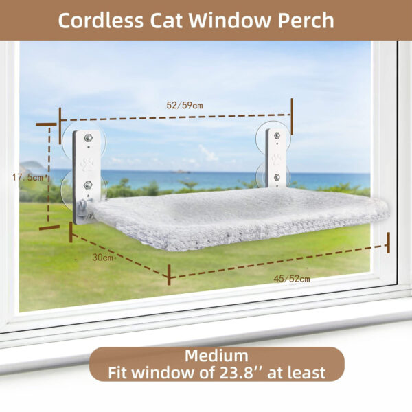 Pet Supplies Cordless Window Perches Cat Hammock Indoor Foldable Seat Pet Convenient Cordless Hammock - Image 9
