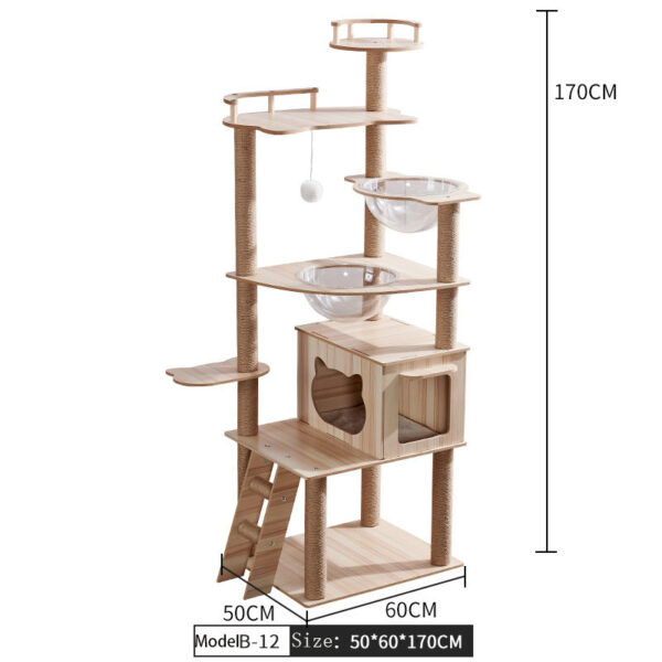 Cat Crawl Nest Scratching Board Tree Supplies Pet Toy Space Capsule - Image 2