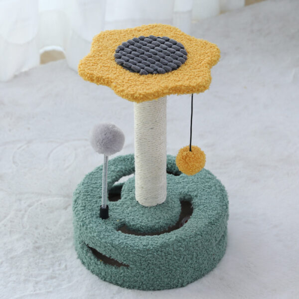 Cat Tree Multifunctional Scraping Rod Cat Teasing Pet Toy - Image 7