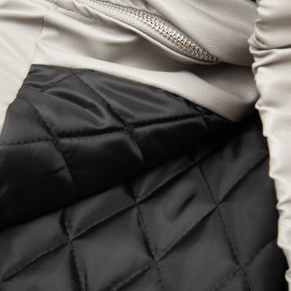 Loose American Couple Embroidered Motorcycle PU Jacket - Image 3