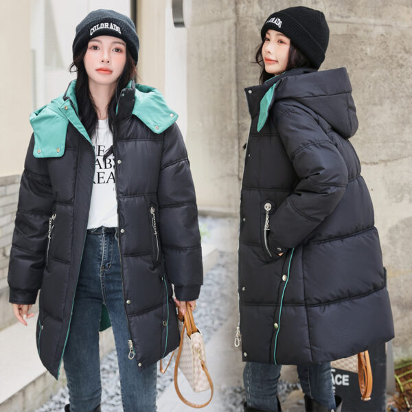 Winter Loose Down Cotton-padded Coat Women's Coat Mid-length Thickened - Image 7