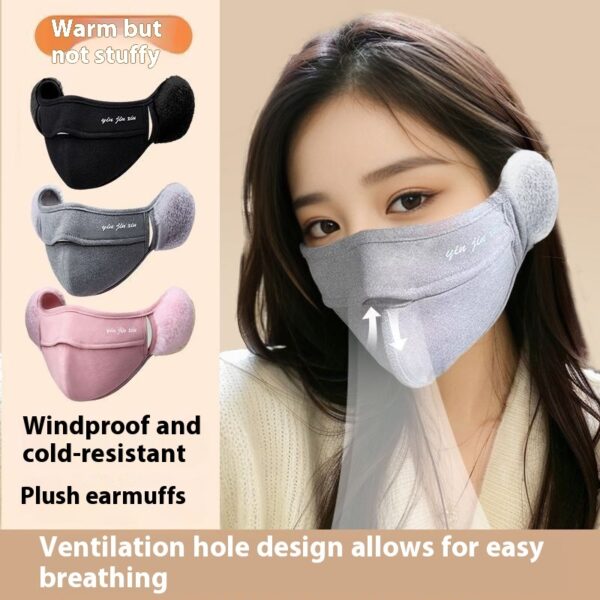 Warm Mask Ear Single-layer Fleece-lined Antifreeze - Image 3