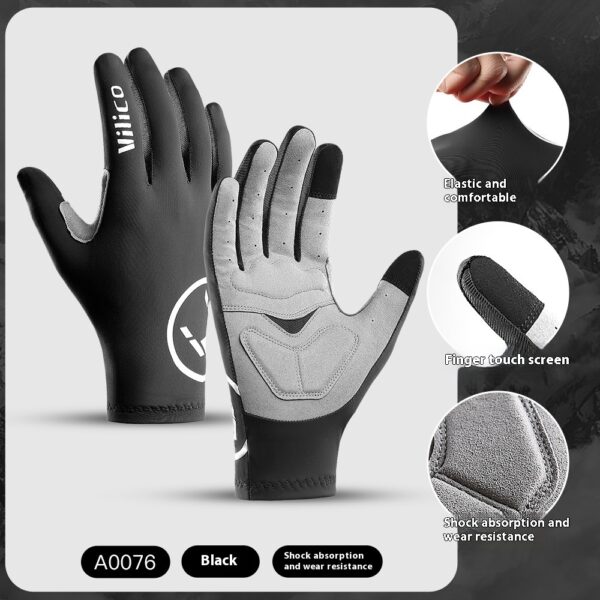 Spring And Summer Outdoor Mountain Bike Riding Gloves Thin Shock Absorption - Image 3